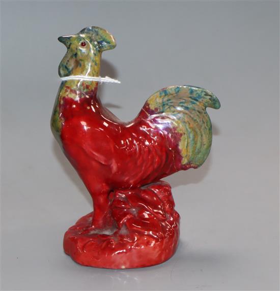 A Bernard Moore model of a flambe cockerel